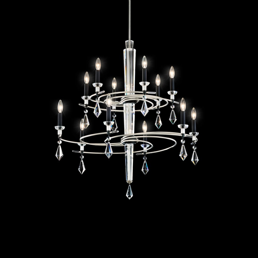 Schonbek Tempest 12 Light 36" Wide Crystal Candle Style Chandelier