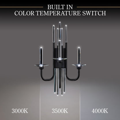 Schonbek Calliope 3 Light 24" Tall LED Wall Sconce