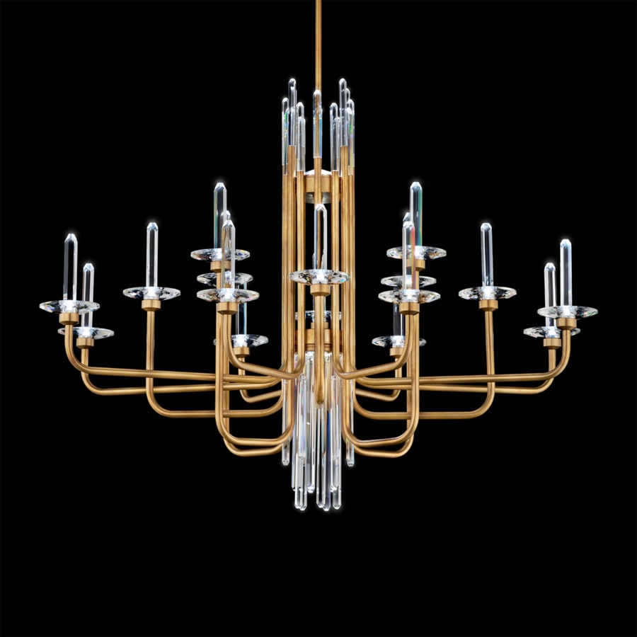 Schonbek Calliope 16 Light 42" Wide LED Crystal Candle Style Chandelier