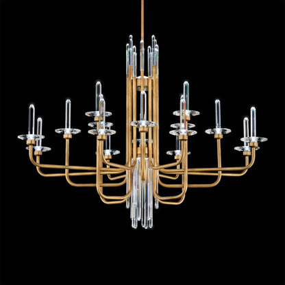 Schonbek Calliope 16 Light 42" Wide LED Crystal Candle Style Chandelier