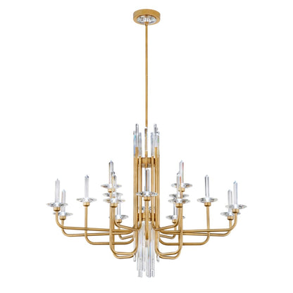 Schonbek Calliope 16 Light 42" Wide LED Crystal Candle Style Chandelier