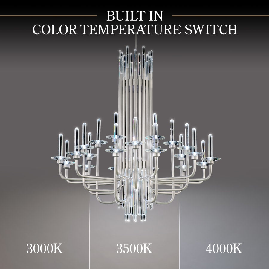 Schonbek Calliope 24 Light 40" Wide LED Crystal Candle Style Chandelier