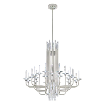 Schonbek Calliope 24 Light 40" Wide LED Crystal Candle Style Chandelier