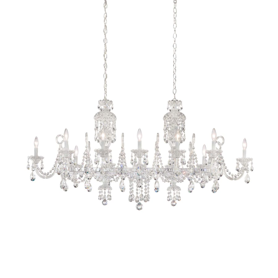 Schonbek Sterling Linear 12 Light 58" Wide Crystal Linear Chandelier