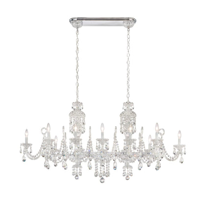 Schonbek Sterling Linear 12 Light 58" Wide Crystal Linear Chandelier