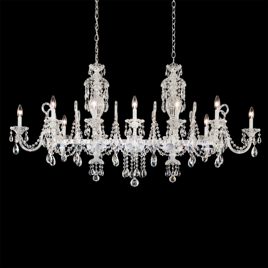 Schonbek Sterling Linear 12 Light 58" Wide Crystal Linear Chandelier