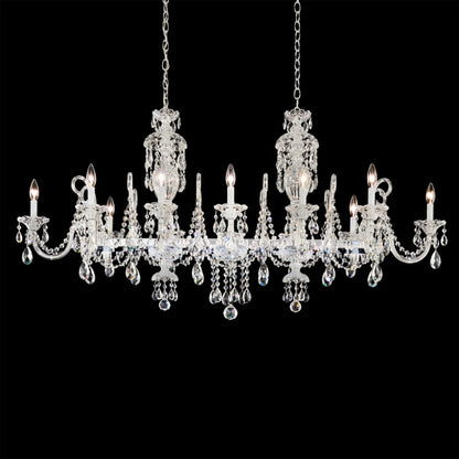 Schonbek Sterling Linear 12 Light 58" Wide Crystal Linear Chandelier