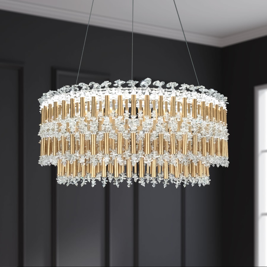 Schonbek Tahitian 25" Wide LED Crystal Drum Chandelier