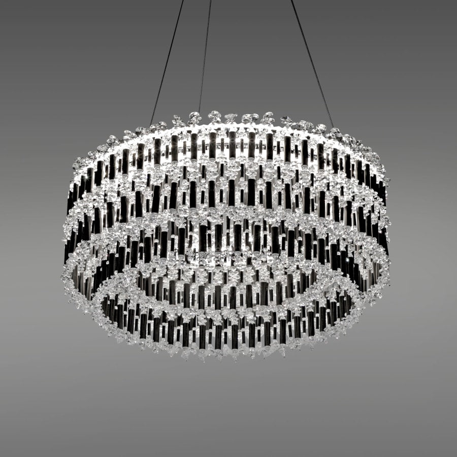 Schonbek Tahitian 25" Wide LED Crystal Drum Chandelier