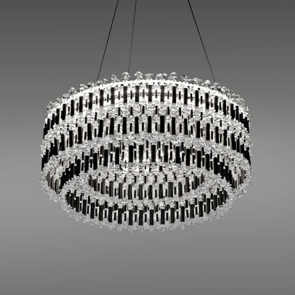 Schonbek Tahitian 25" Wide LED Crystal Drum Chandelier