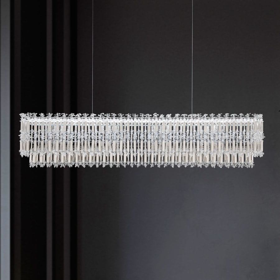 Schonbek Tahitian 48" Wide LED Crystal Linear Chandelier