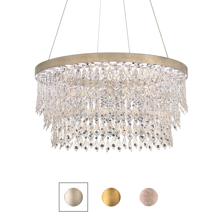 Schonbek Pavona 36" Wide LED Crystal Drum Chandelier