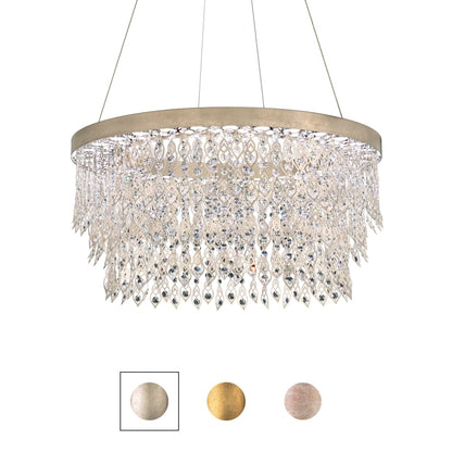 Schonbek Pavona 36" Wide LED Crystal Drum Chandelier
