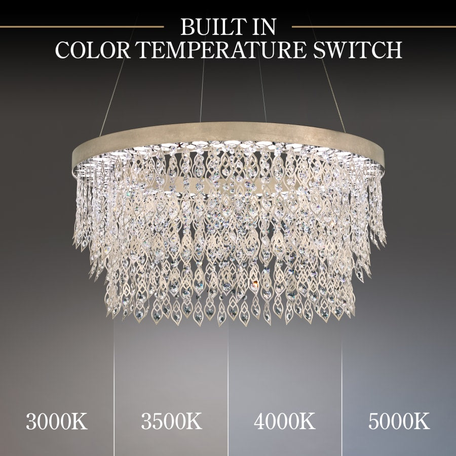 Schonbek Pavona 36" Wide LED Crystal Drum Chandelier