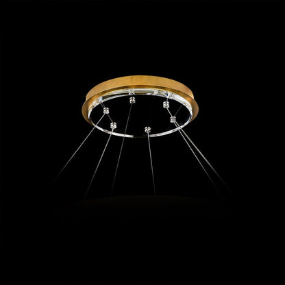Schonbek Pavona 9 Light 36" Wide LED Crystal Pendant