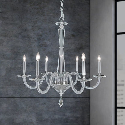 Schonbek Habsburg 6 Light 30" Wide Taper Candle Style Chandelier