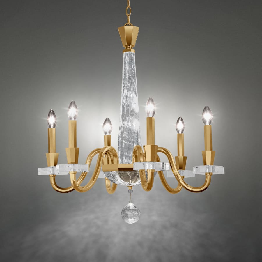 Schonbek Amadeus 6 Light 27" Wide Crystal Candle Style Chandelier