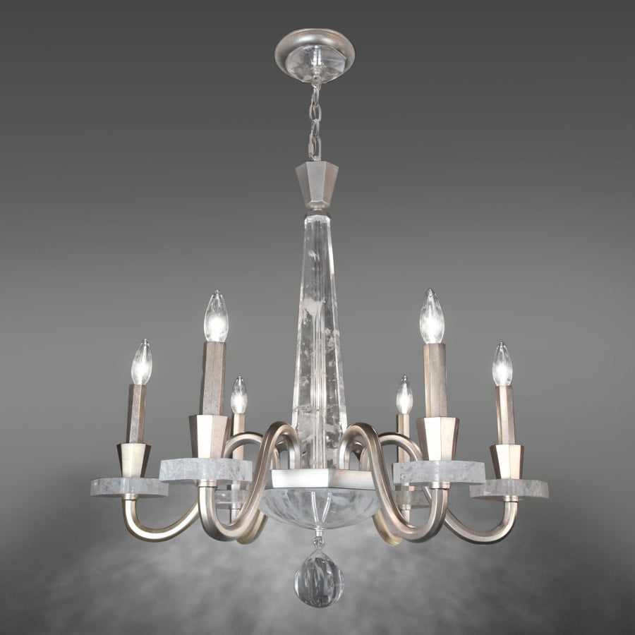 Schonbek Amadeus 6 Light 27" Wide Crystal Candle Style Chandelier