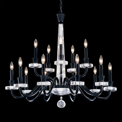 Schonbek Amadeus 15 Light 38" Wide Crystal Candle Style Chandelier