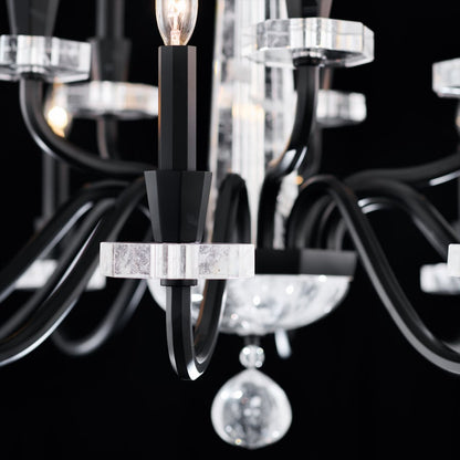 Schonbek Amadeus 15 Light 38" Wide Crystal Candle Style Chandelier