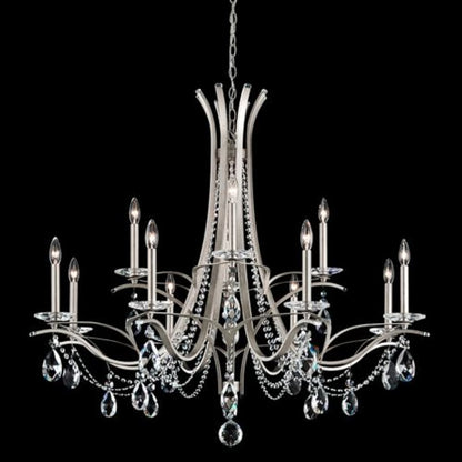 Schonbek Vesca 12 Light 45" Wide Crystal Pendant with Heritage Crystals