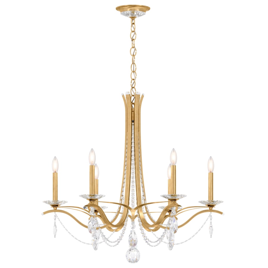 Schonbek Vesca 6 Light 33" Wide Crystal Chandelier with Heritage Crystals