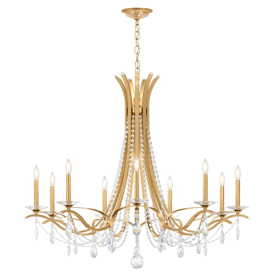 Schonbek Vesca 9 Light 45" Wide Crystal Chandelier with Heritage Crystals