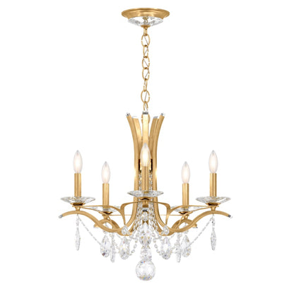 Schonbek Vesca 5 Light 23" Wide Crystal Chandelier with Heritage Crystals