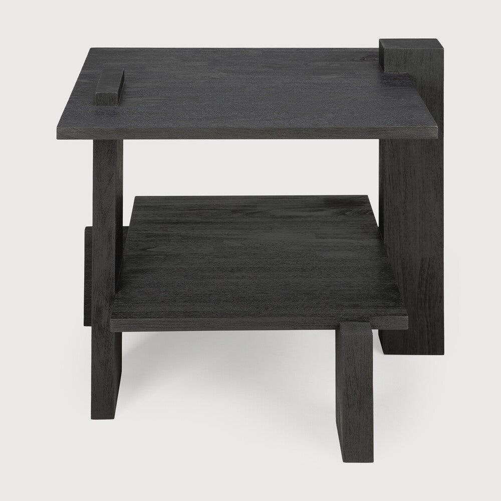 Teak Abstract Side Table