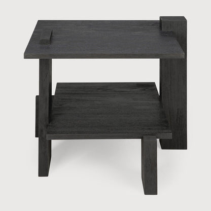 Teak Abstract Side Table