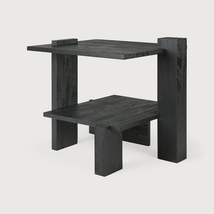Teak Abstract Side Table