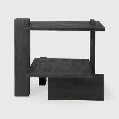 Teak Abstract Side Table