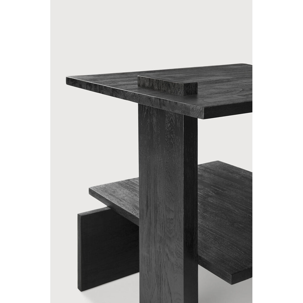 Teak Abstract Side Table