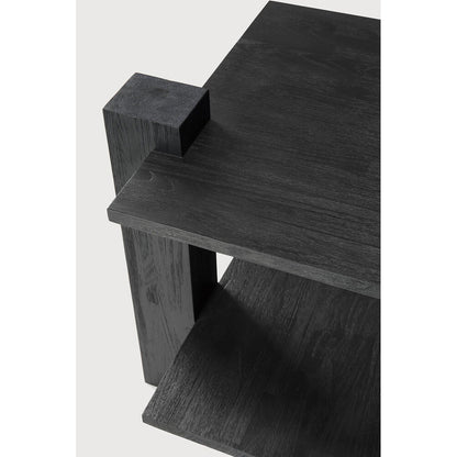 Teak Abstract Side Table