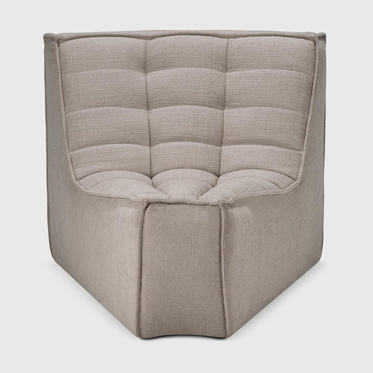 N701 45～ Round Corner Sofa - Ecru