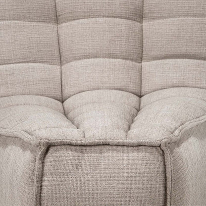 N701 45～ Round Corner Sofa - Ecru