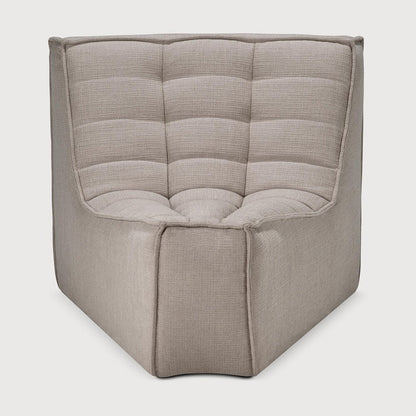 N701 45～ Round Corner Sofa - Ecru