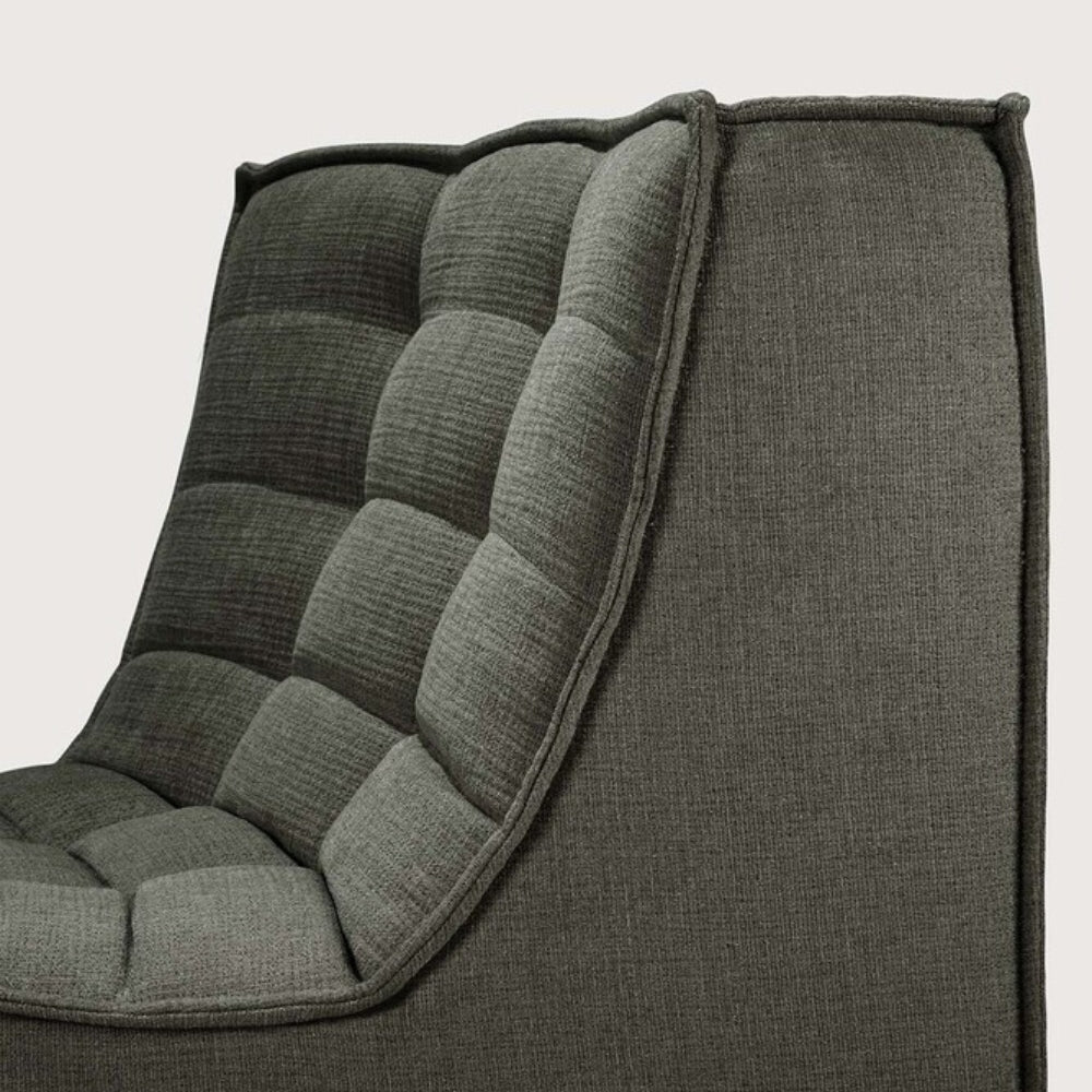 N701 45～ Round Corner Sofa - Moss