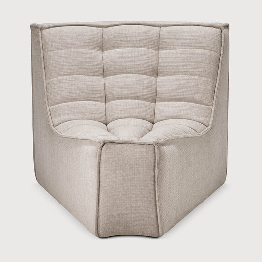 N701 45～ Round Corner Sofa - Beige
