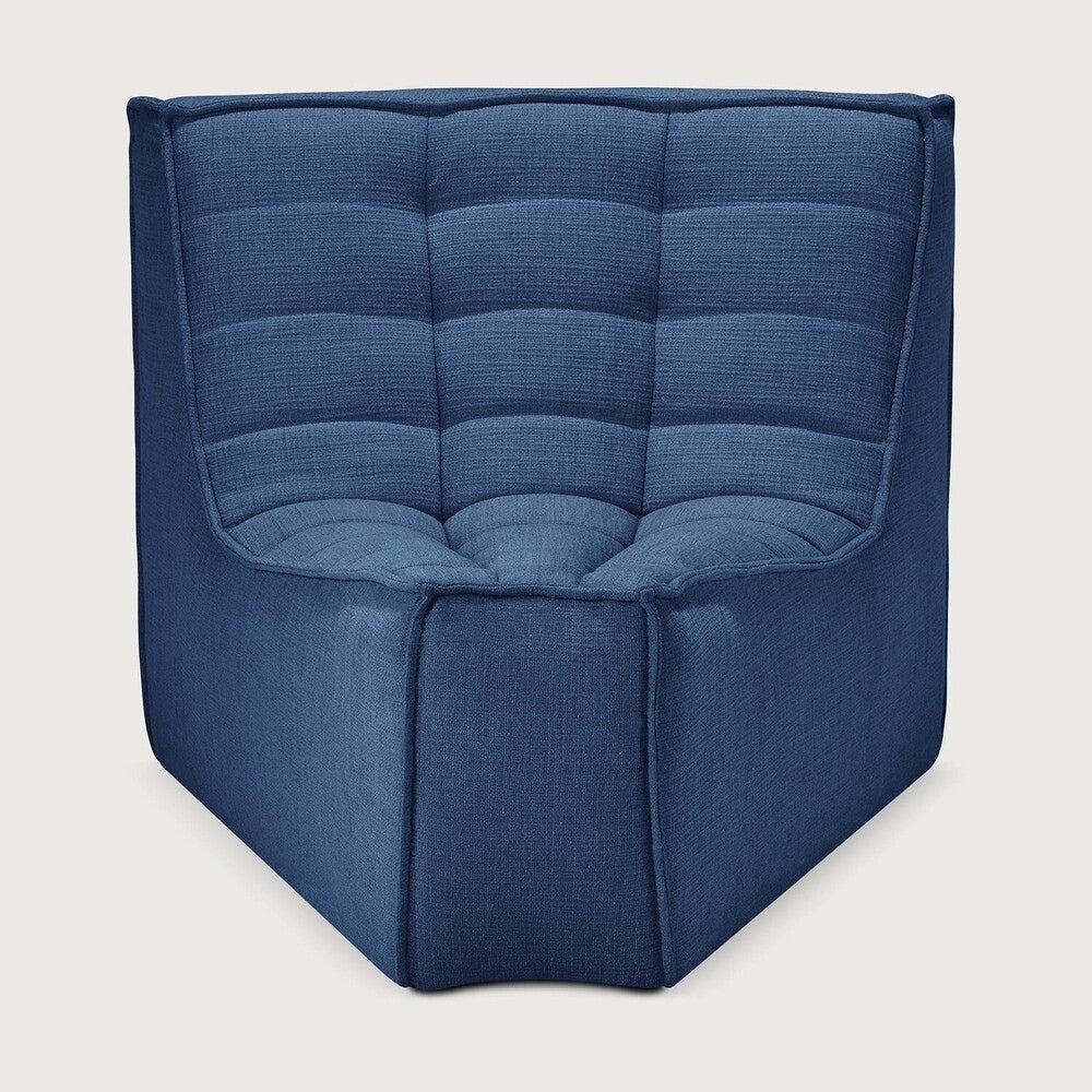 N701 45～ Round Corner Sofa - Blue