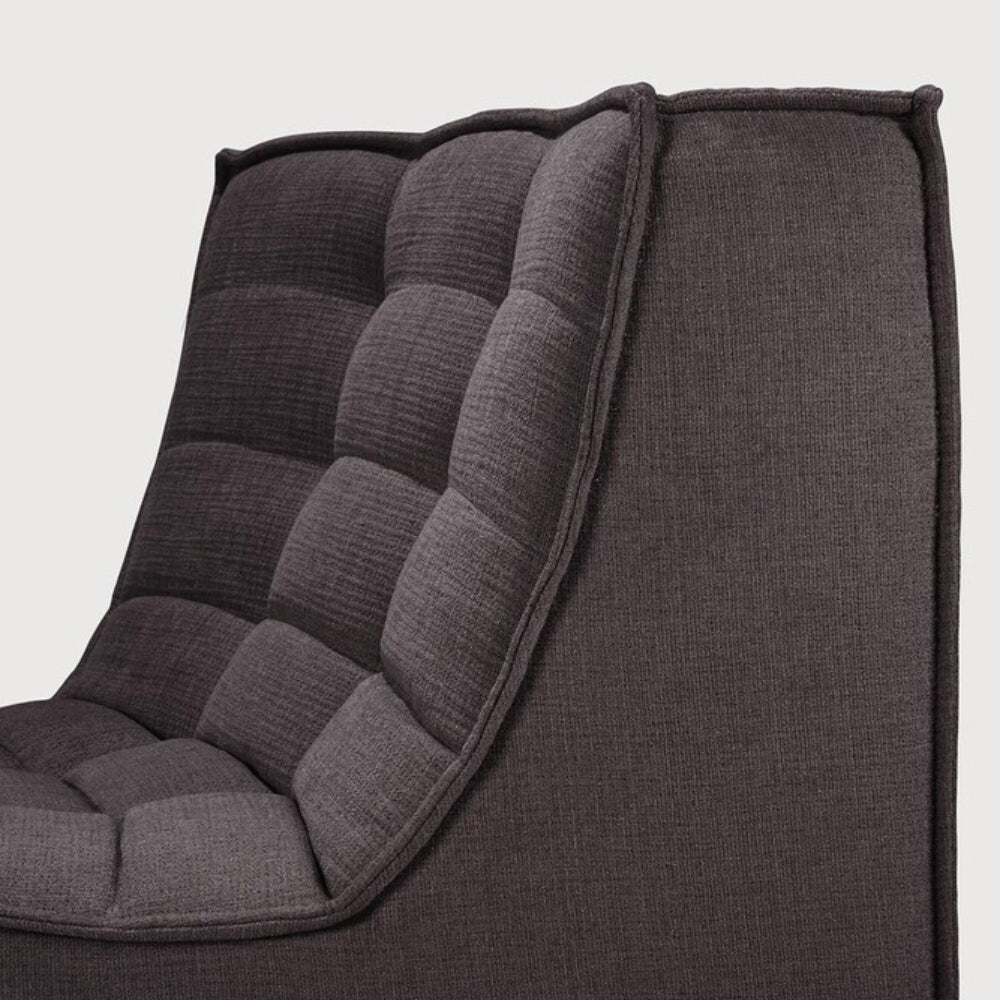 N701 45～ Round Corner Sofa - Dark Grey