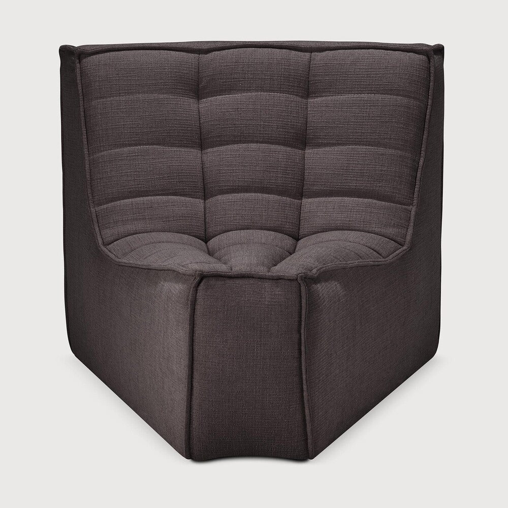 N701 45～ Round Corner Sofa - Dark Grey