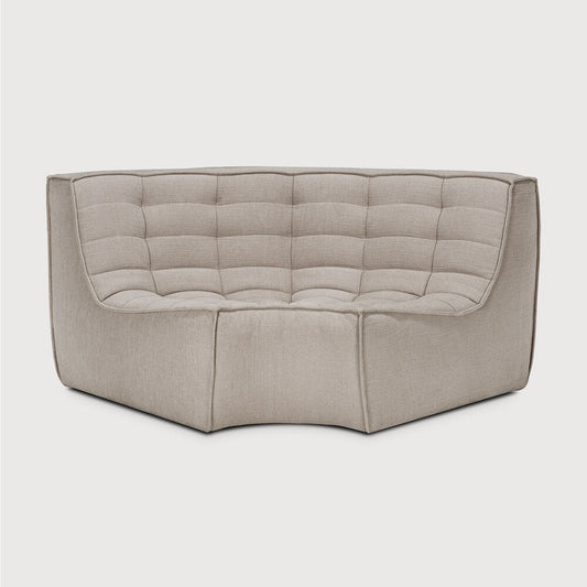 N701 Corner Round Sofa - Ecru