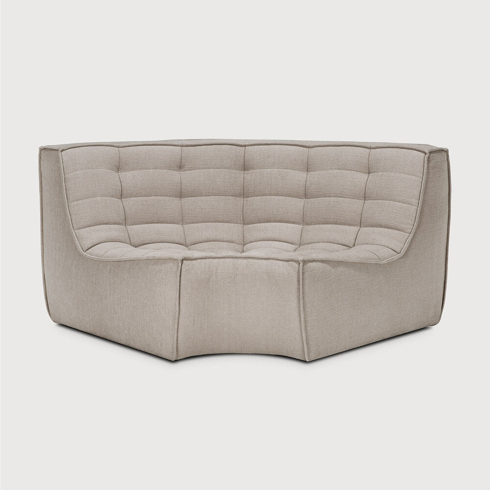 N701 Corner Round Sofa - Ecru