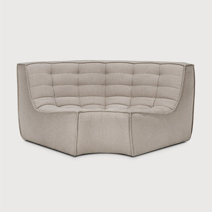 N701 Corner Round Sofa - Ecru