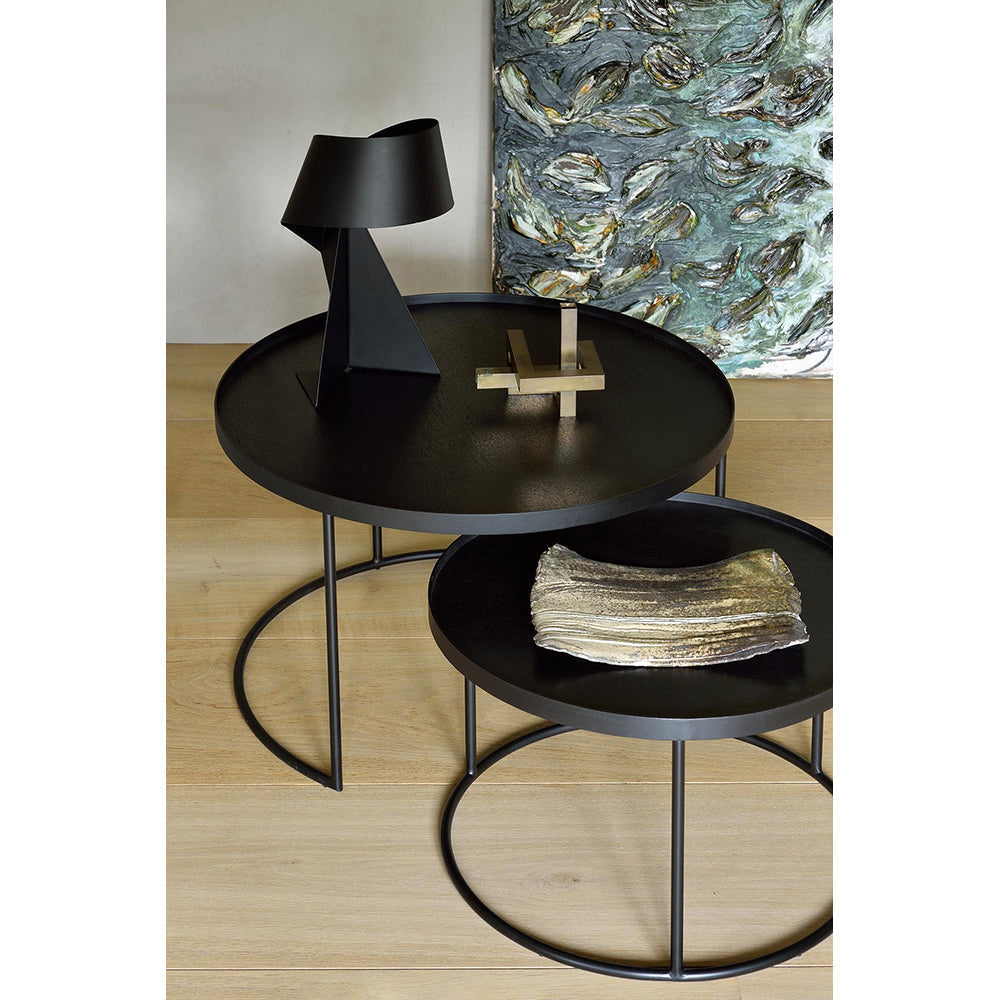 Tray Round Coffee Table Set