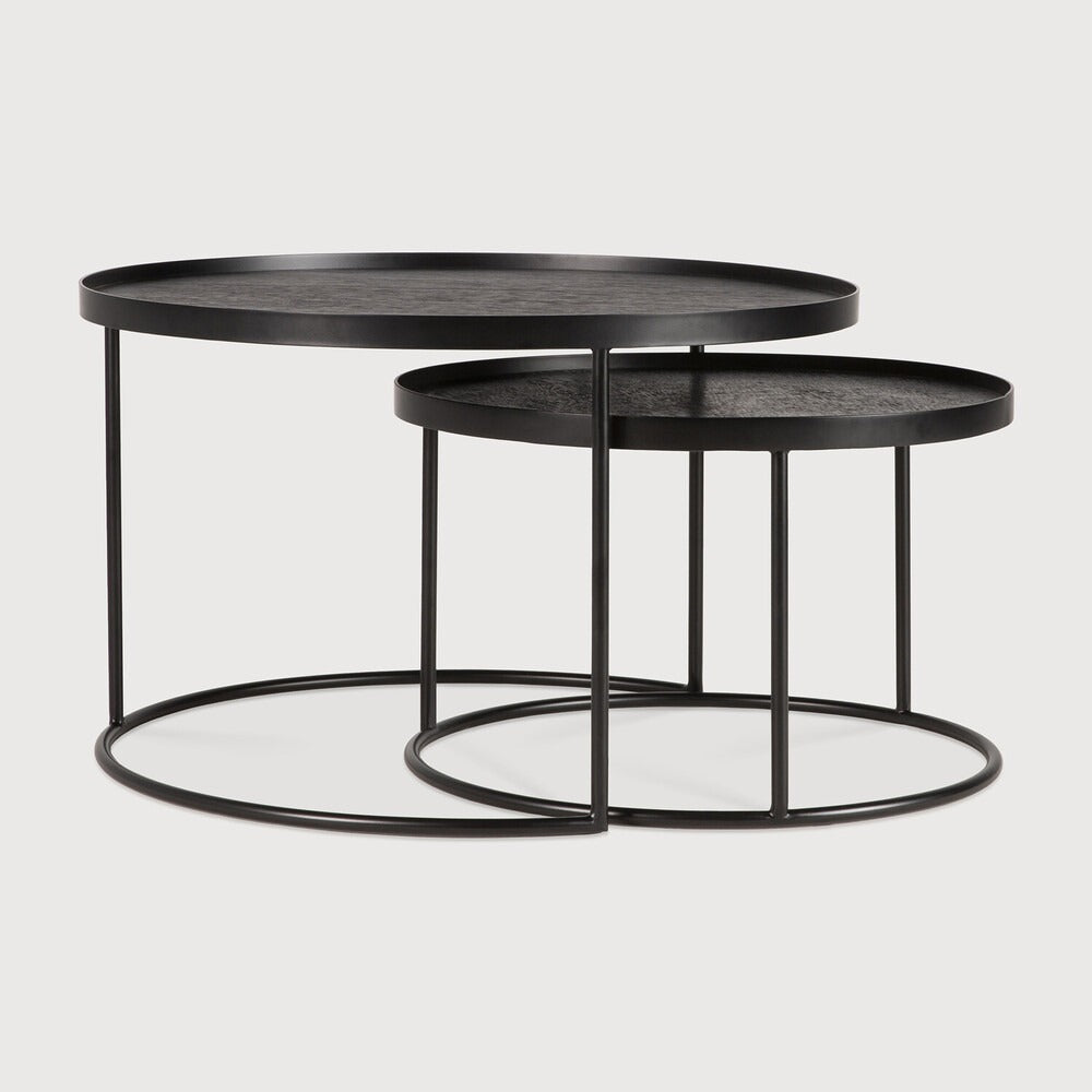Tray Round Coffee Table Set