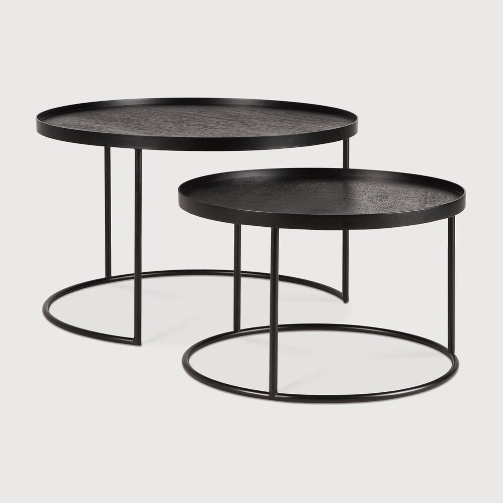 Tray Round Coffee Table Set
