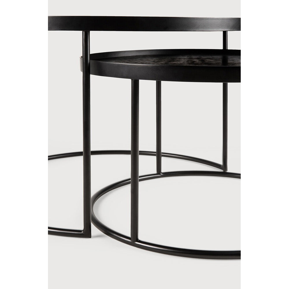 Tray Round Coffee Table Set
