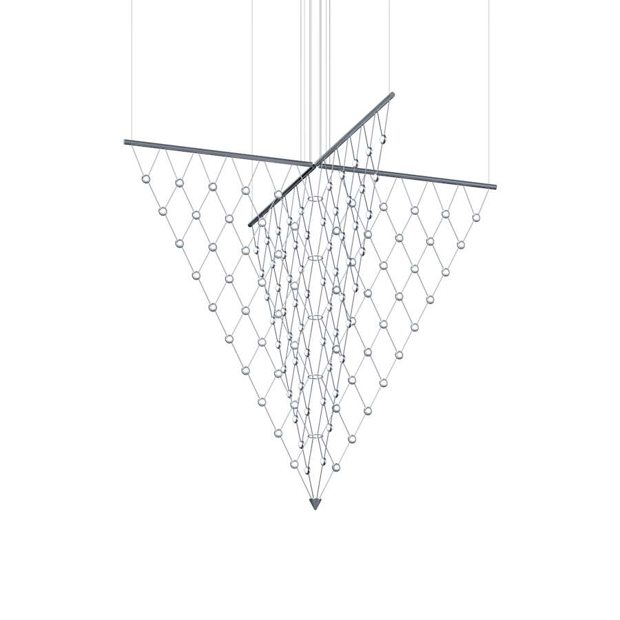 Sonneman Constellation Galaxy Matrix 2 Light 58" Wide LED Suspension Multi Light Pendant